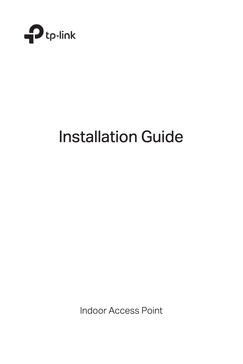 Page 1 de la notice Guide d'installation TP-Link Omada EAP245