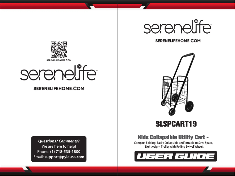 Page 1 de la notice Manuel utilisateur SereneLife SLSPCART19