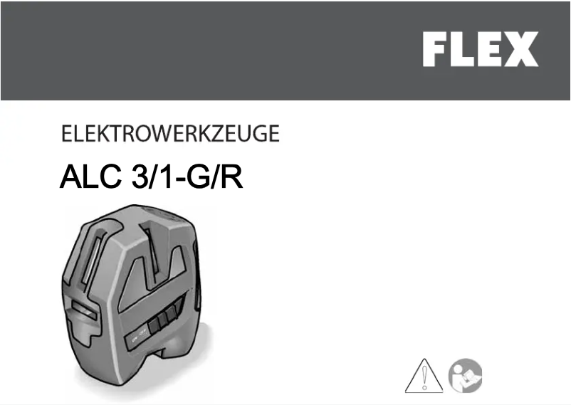 Page n°1 - Manuel utilisateur Flex ALC 3/1-G/R