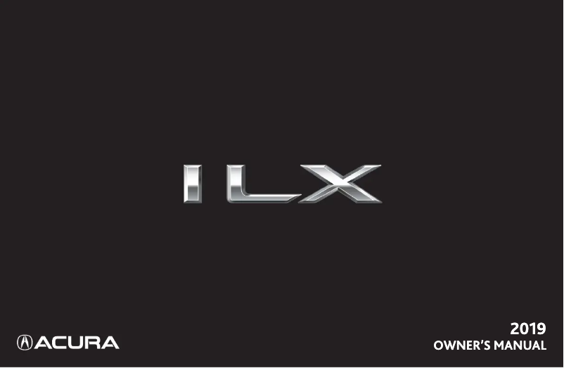 Page n°1 - Manuel utilisateur Acura ILX (2019)