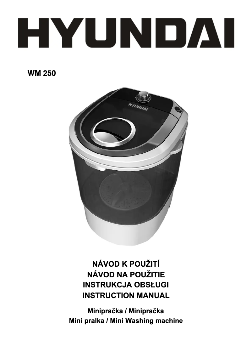Page 1 de la notice Manuel utilisateur Hyundai WM 250