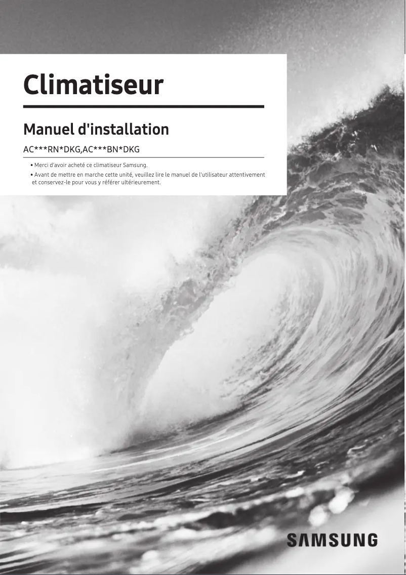 Image de la première page du manuel de l'appareil AC071RNMDKG