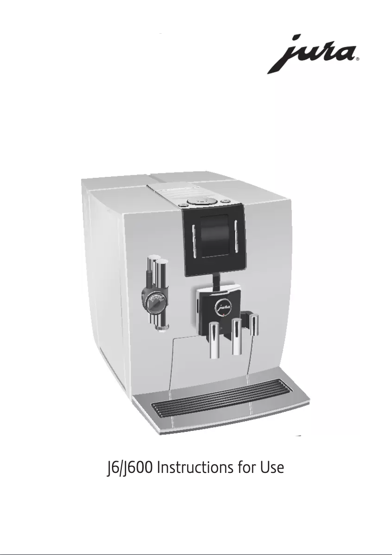 Image de la première page du manuel de l'appareil J600
