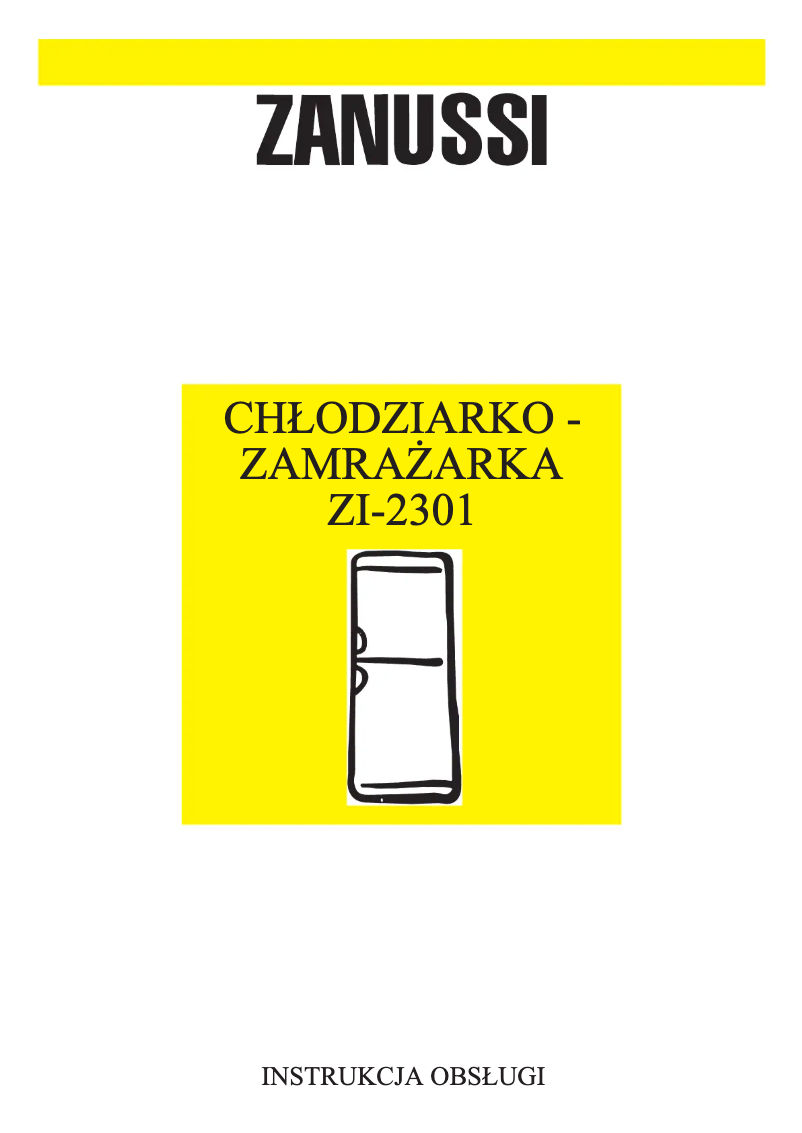 Image de la première page du manuel de l'appareil ZI2301/2T