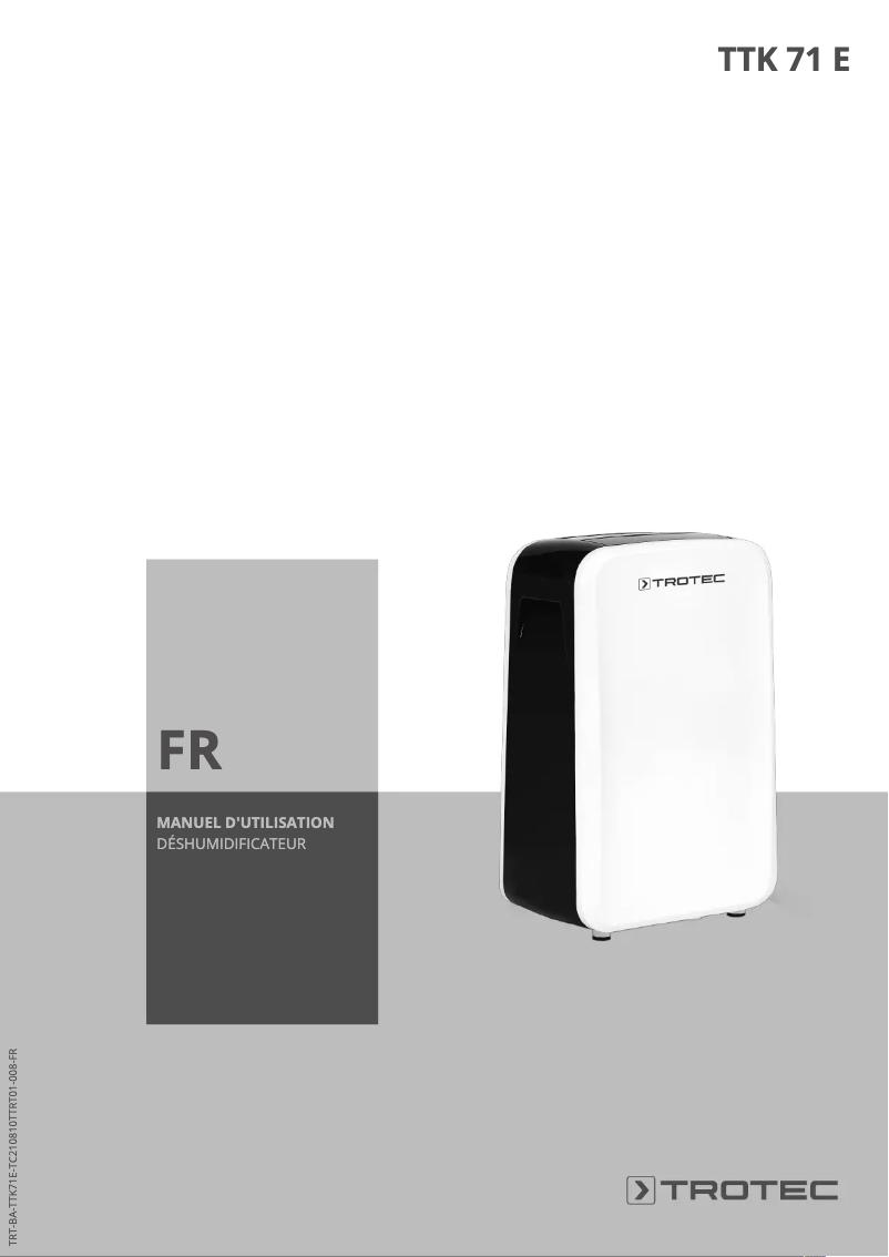 Image de la première page du manuel de l'appareil TTK 71 E