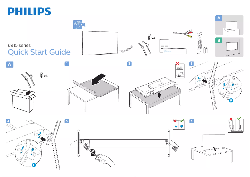 First page image of the manual for 6900 series 32PHD6915
