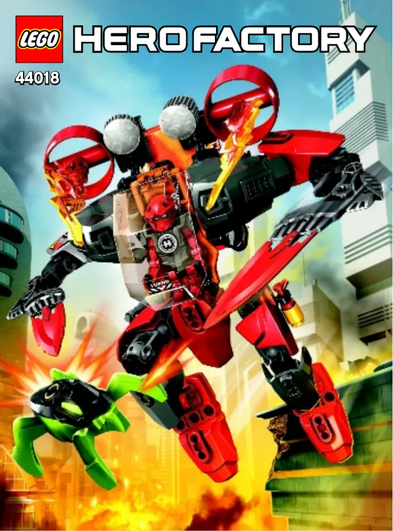 Page 1 de la notice Manuel utilisateur Lego Hero Factory 44018