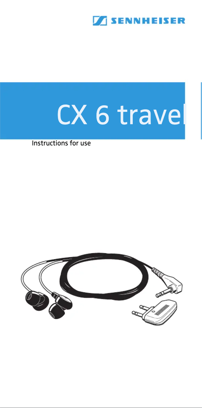 Image de la première page du manuel de l'appareil CX 6 Travel