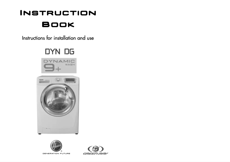 Page n°1 - Manuel utilisateur Hoover DYN 9144DG/L