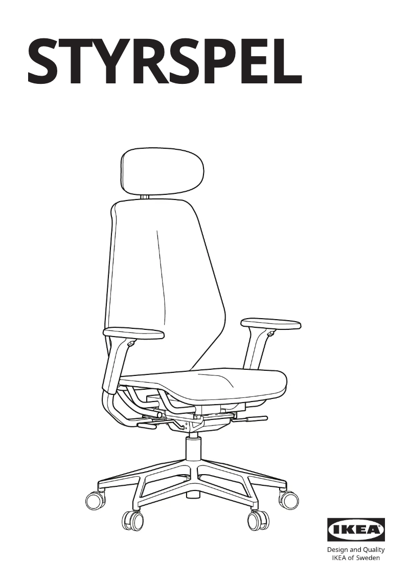 Page 1 de la notice Manuel utilisateur Ikea STYRSPEL 105.066.93