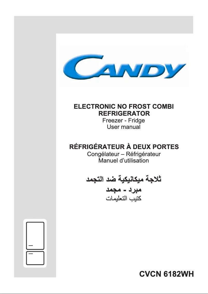 Image de la première page du manuel de l'appareil CVCN 6182WH