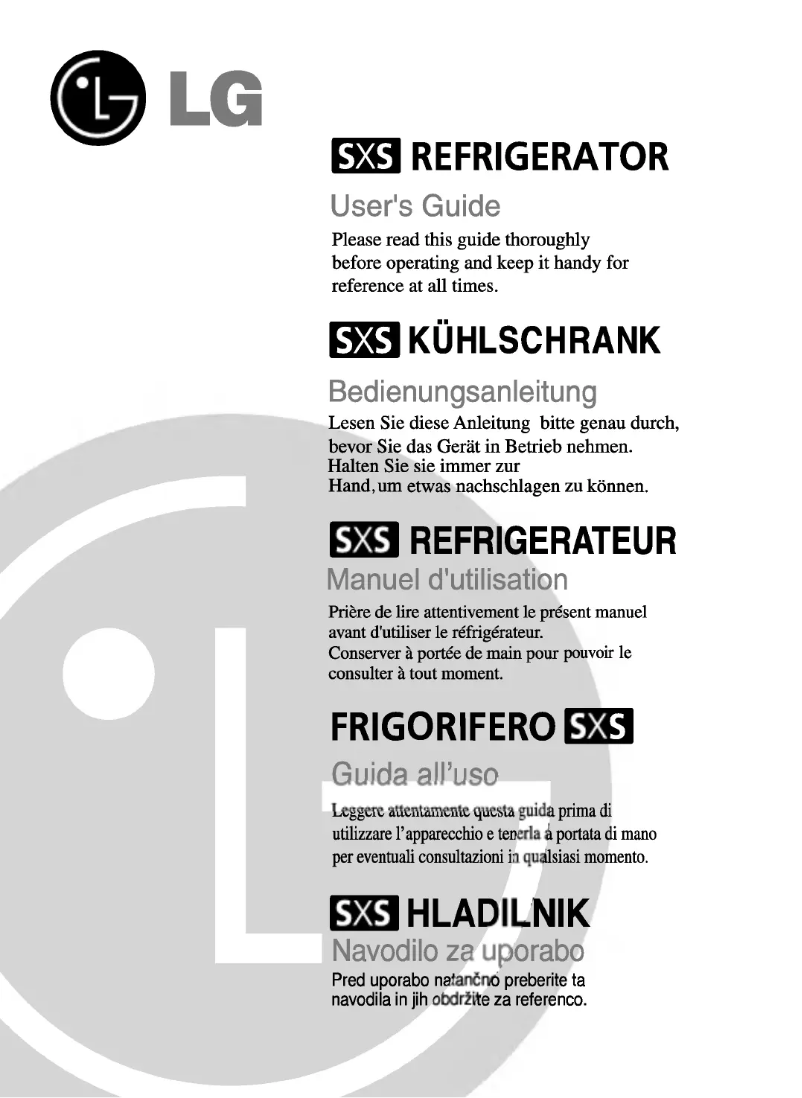 Page n°1 - Manuel utilisateur LG GC-P207TUFK