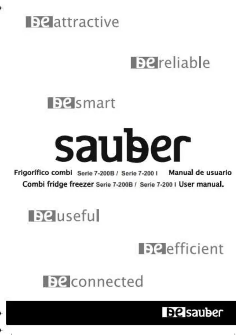 Page 1 de la notice Manuel utilisateur Sauber SERIE 7-200B