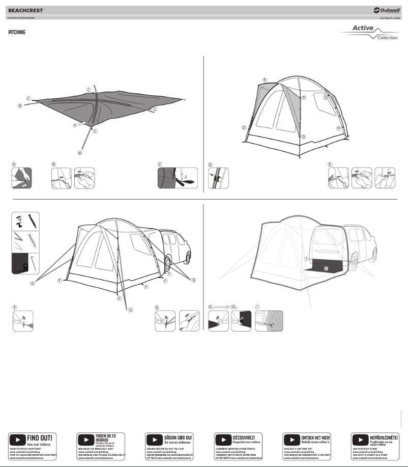Page 1 de la notice Manuel utilisateur Outwell Beachcrest