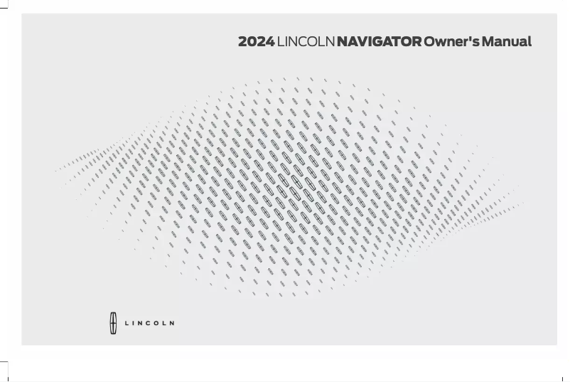 Page n°1 - Manuel utilisateur Lincoln Navigator (2024)