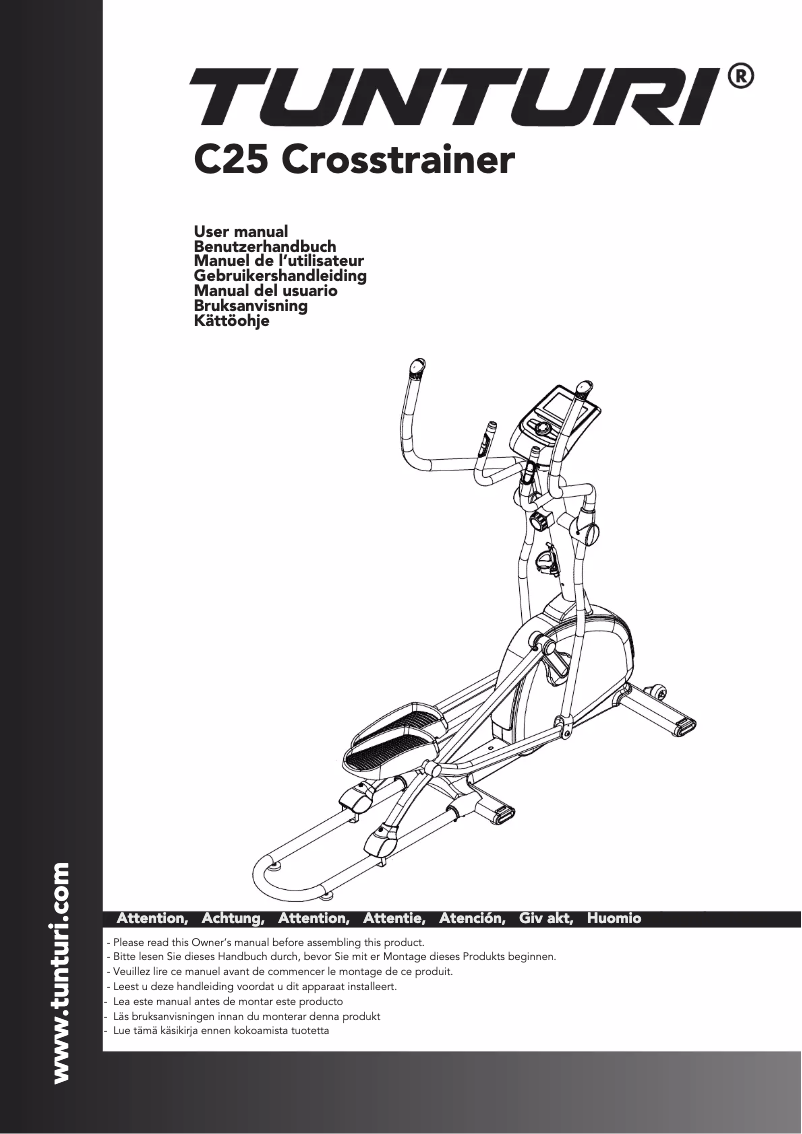Page n°1 - Manuel utilisateur Tunturi Competence C25