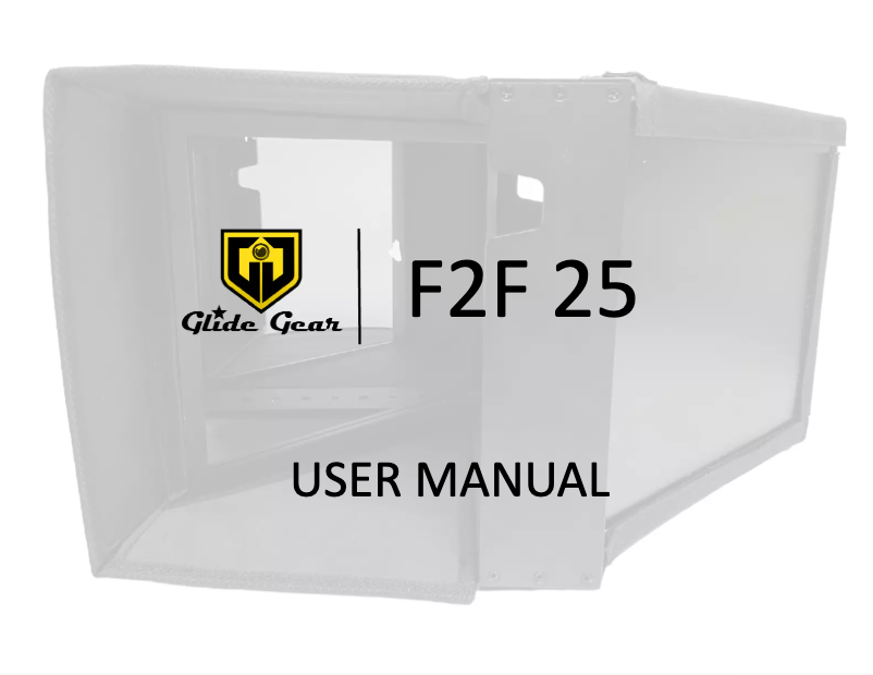 Page 1 de la notice Manuel utilisateur Glide Gear F2F 25