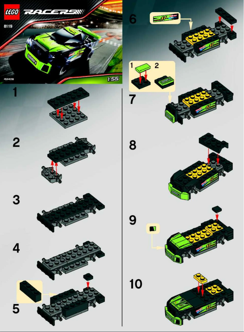 Page n°1 - Manuel utilisateur Lego Thunder Racer