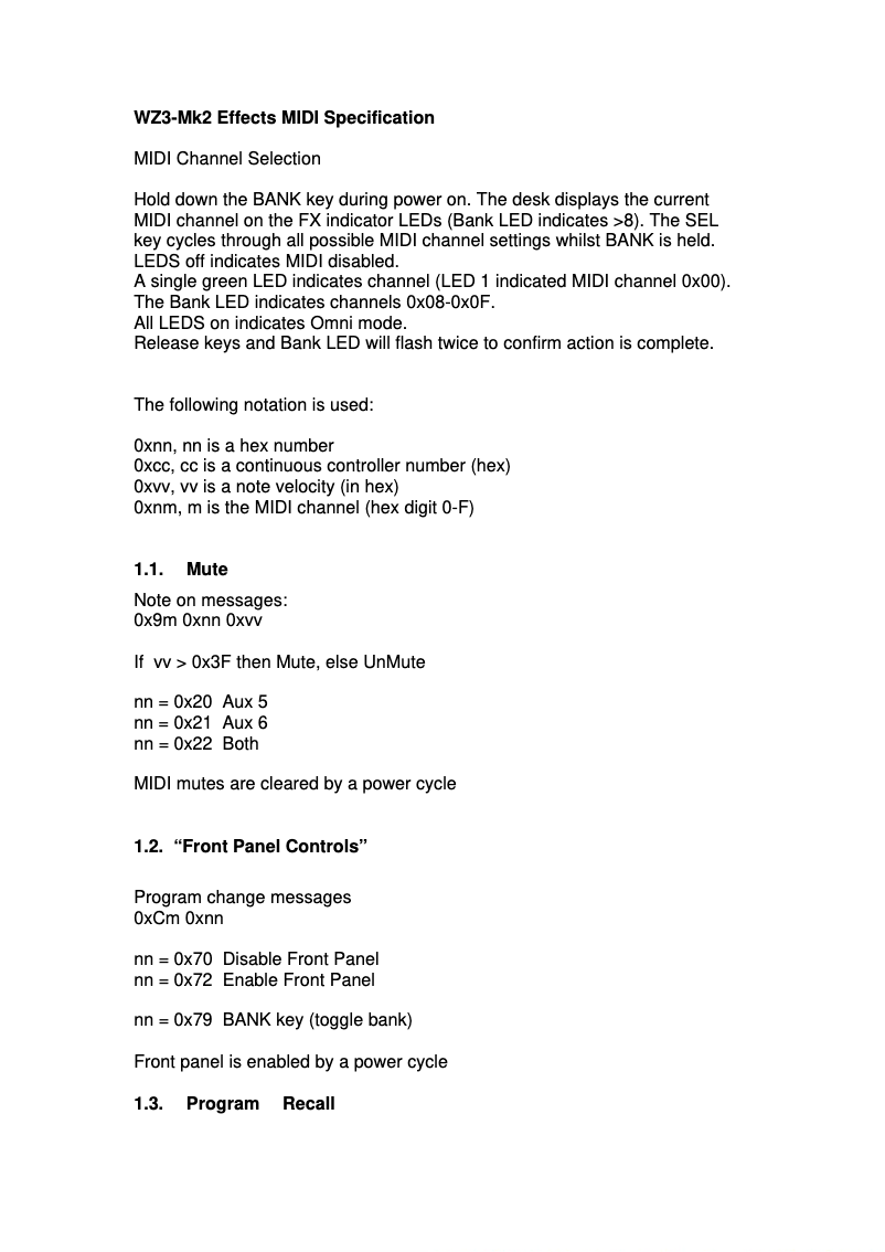 Page 1 de la notice Fiche technique Allen & Heath MixWizard3 16:2