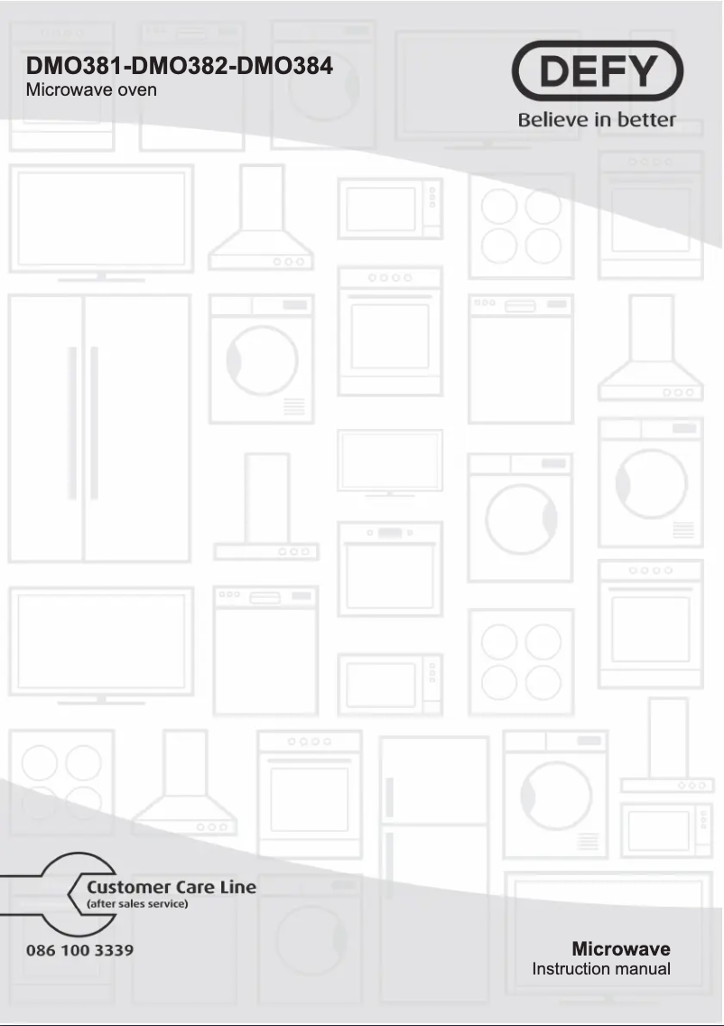 Page 1 de la notice Manuel utilisateur Defy DMO384