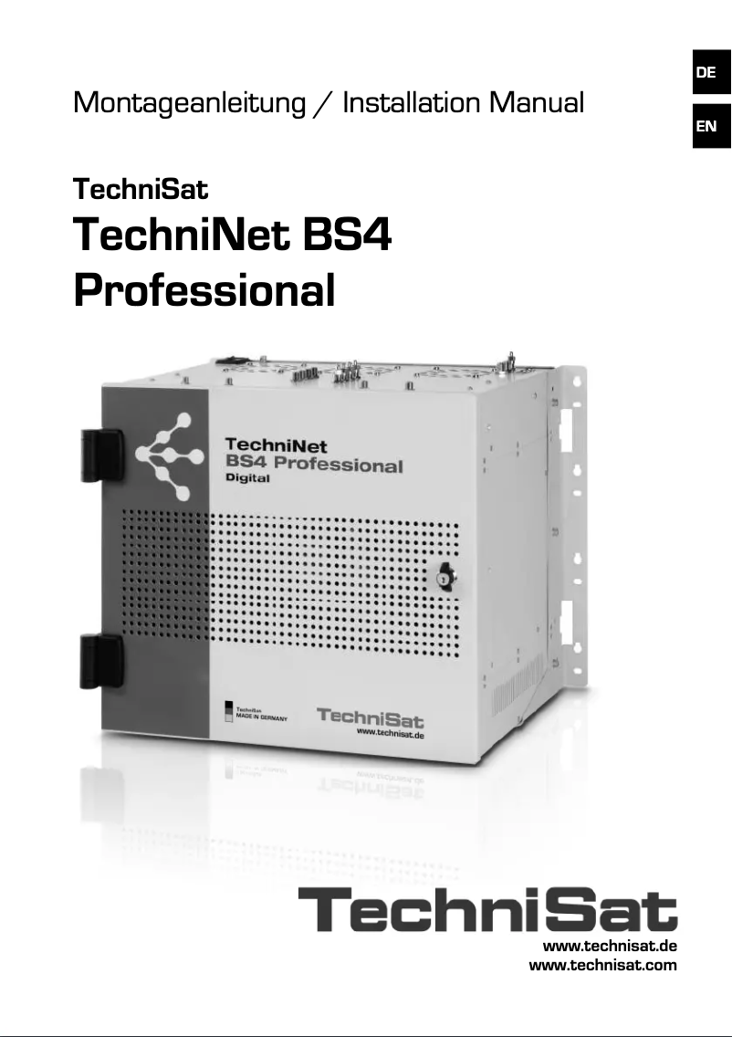 Page n°1 - Manuel utilisateur TechniSat TechniNet BS4