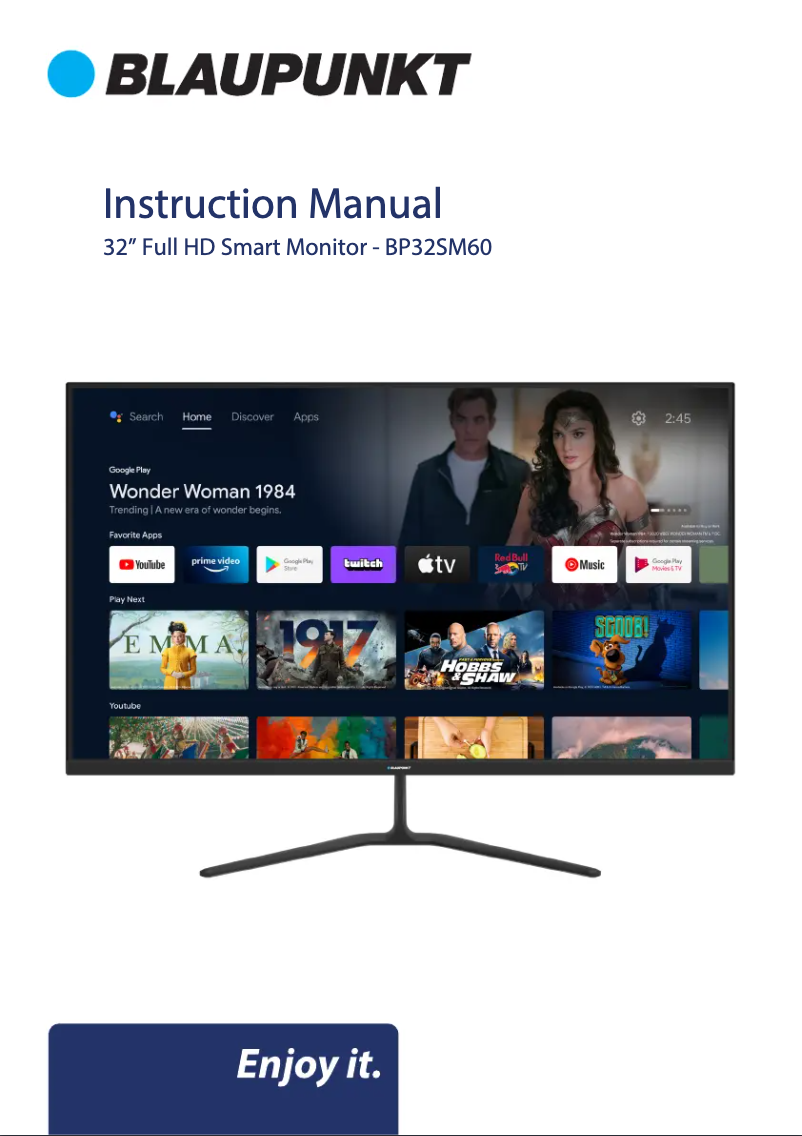 Image de la première page du manuel de l'appareil BP32SM60