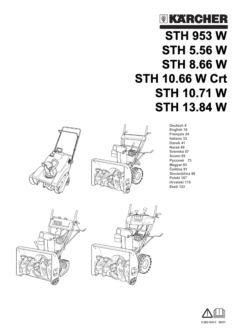 Image de la première page du manuel de l'appareil STH 5.56 W