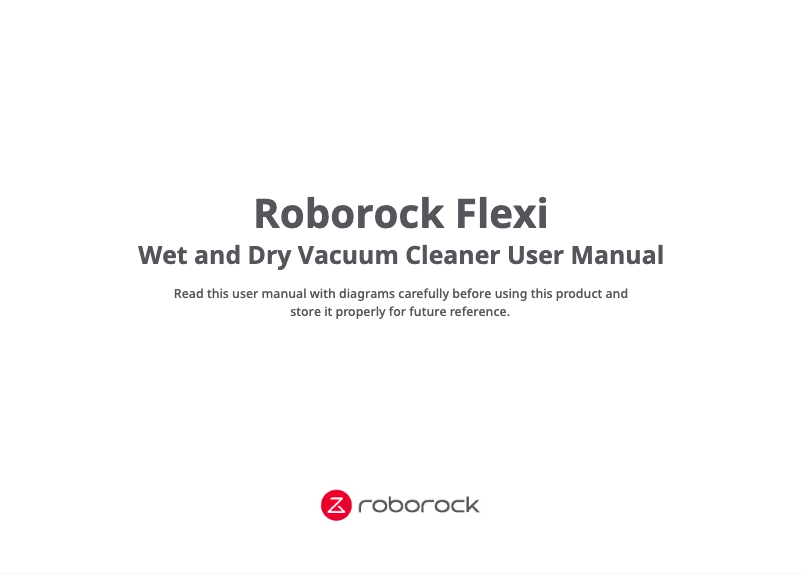 Página 1 del manual Manual de usuario Roborock Flexi