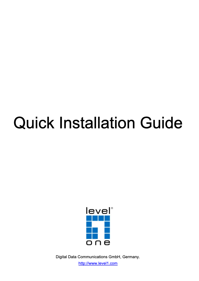 Page n°1 - Fiche technique LevelOne GTP-2871