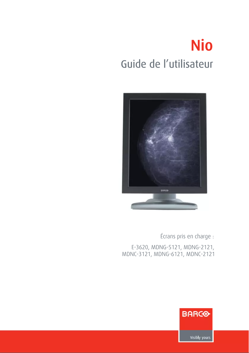 Page 1 de la notice Manuel utilisateur Barco MDNC-3121
