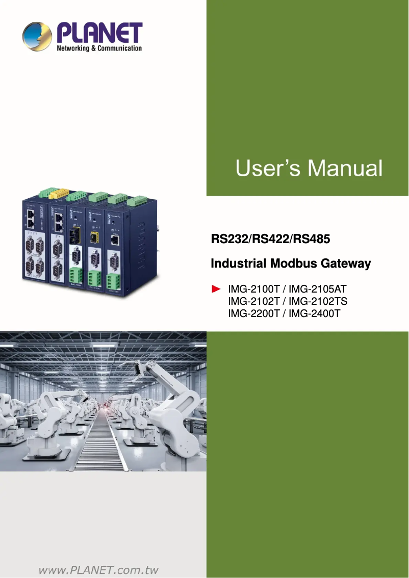 Page n°1 - Manuel utilisateur Planet IMG-2105AT