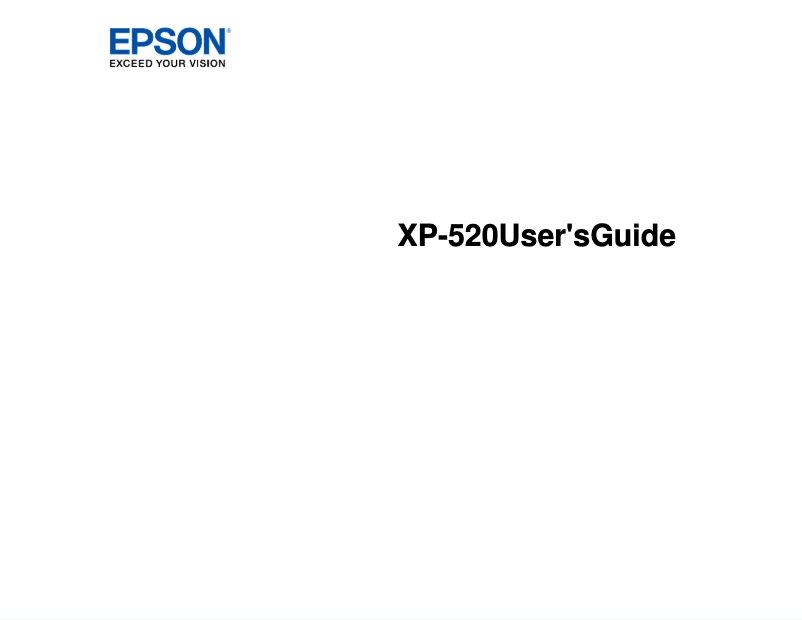 Page 1 de la notice Manuel utilisateur Epson Expression Premium XP-520