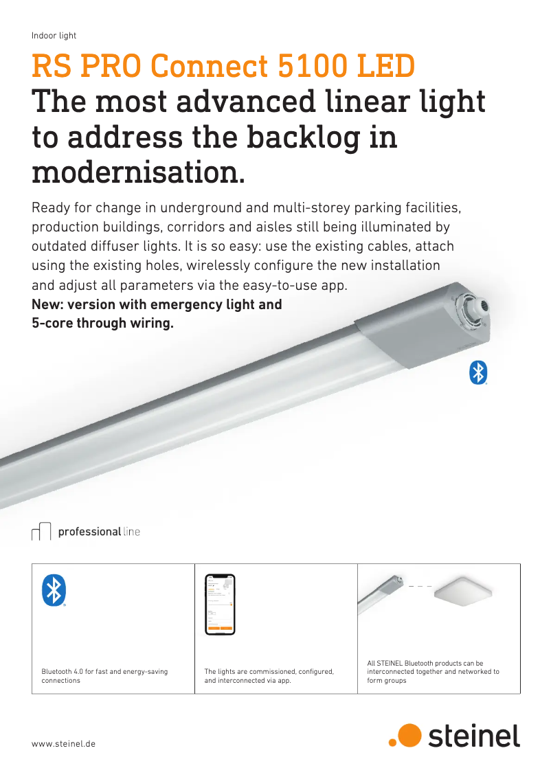 Page 1 de la notice Brochure Steinel RS PRO 5100 SC