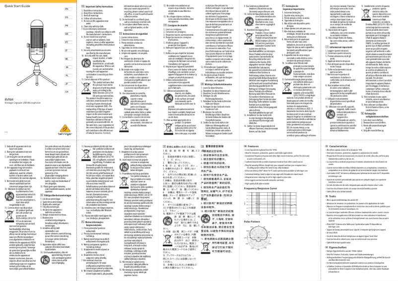 Imagen de la primera página del manual del dispositivo BVR84