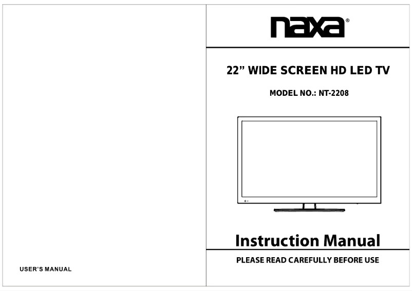 Página 1 del manual Manual de usuario Naxa NT-2208