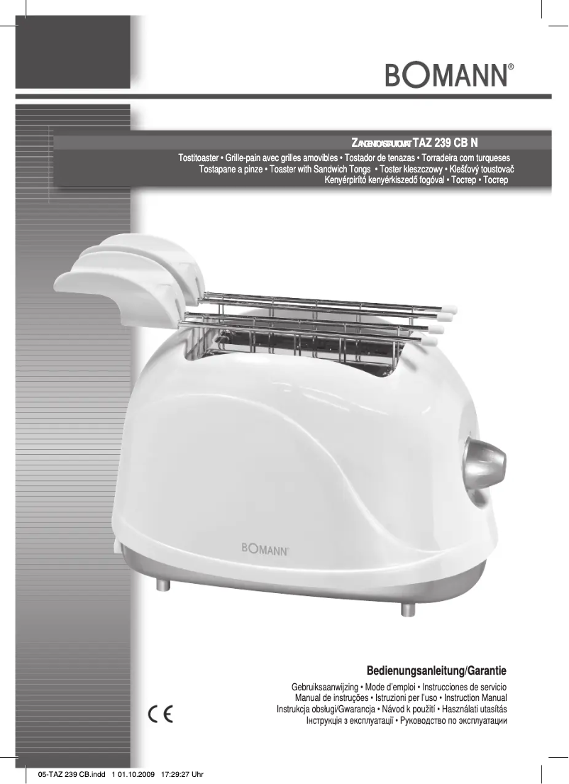 Image de la première page du manuel de l'appareil TAZ 239 CB