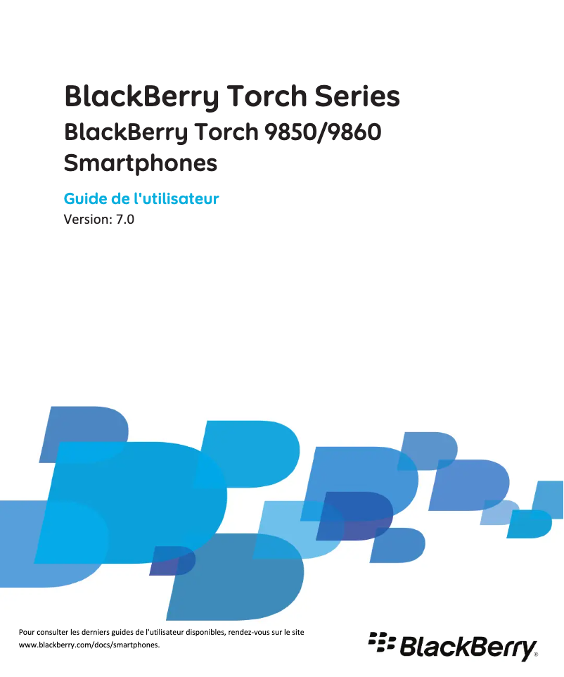 Page n°1 - Manuel utilisateur BlackBerry Torch 9850