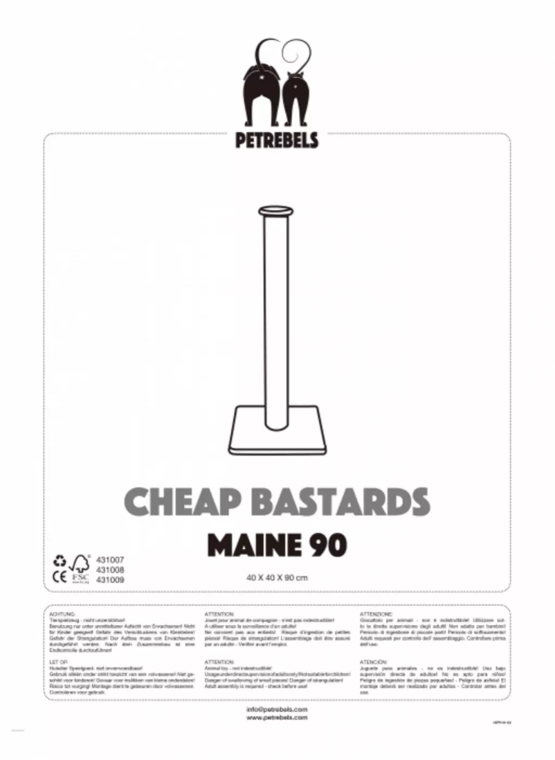 Página 1 del manual Manual de usuario Petrebels Maine 90