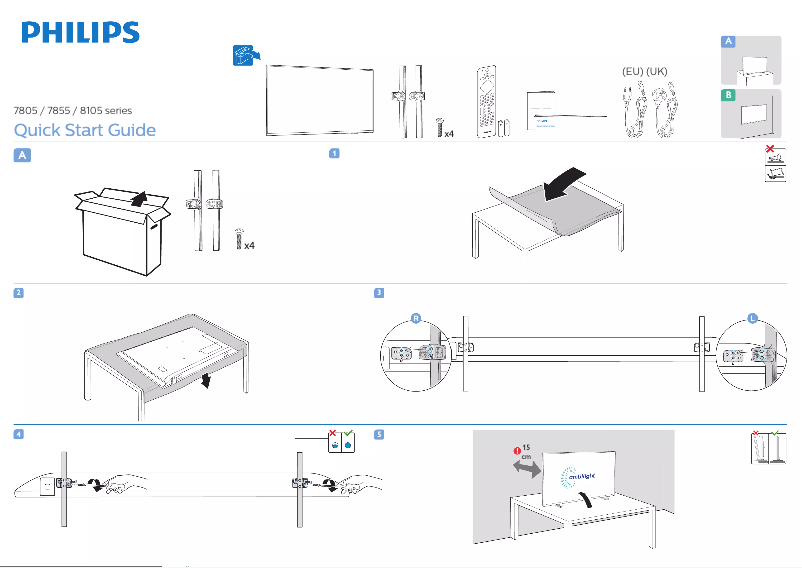 Página 1 del manual Guía de inicio rápido Philips 50PUS8105