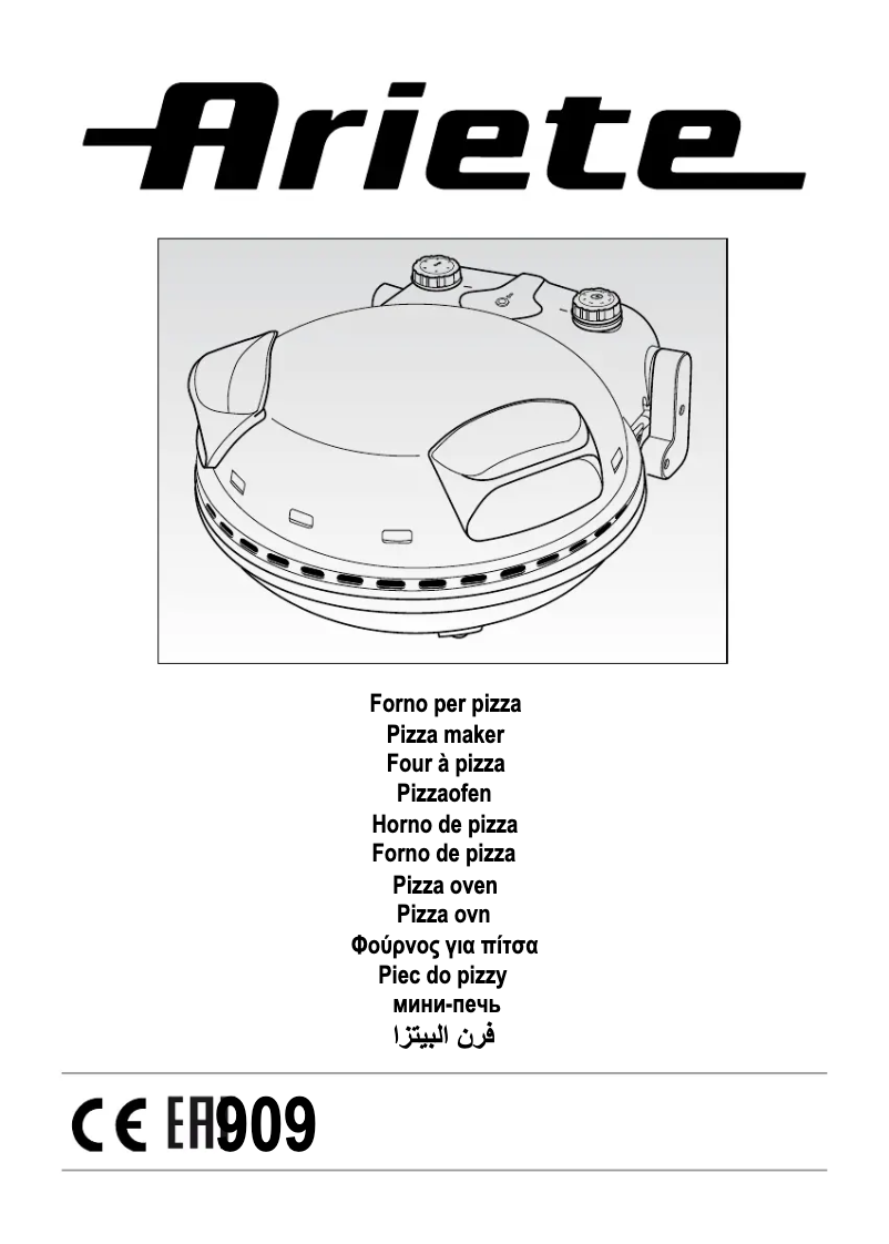 Page 1 de la notice Manuel utilisateur Ariete 909