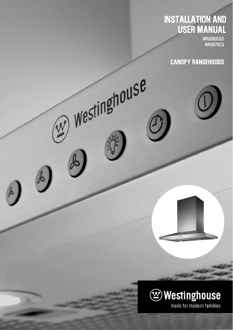 Page 1 de la notice Manuel utilisateur Westinghouse WRG980CGS