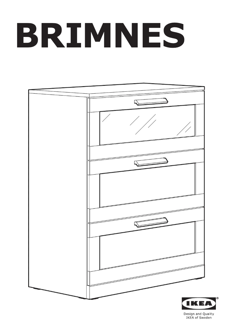 Página 1 del manual Manual de usuario Ikea BRIMNES 304.731.25