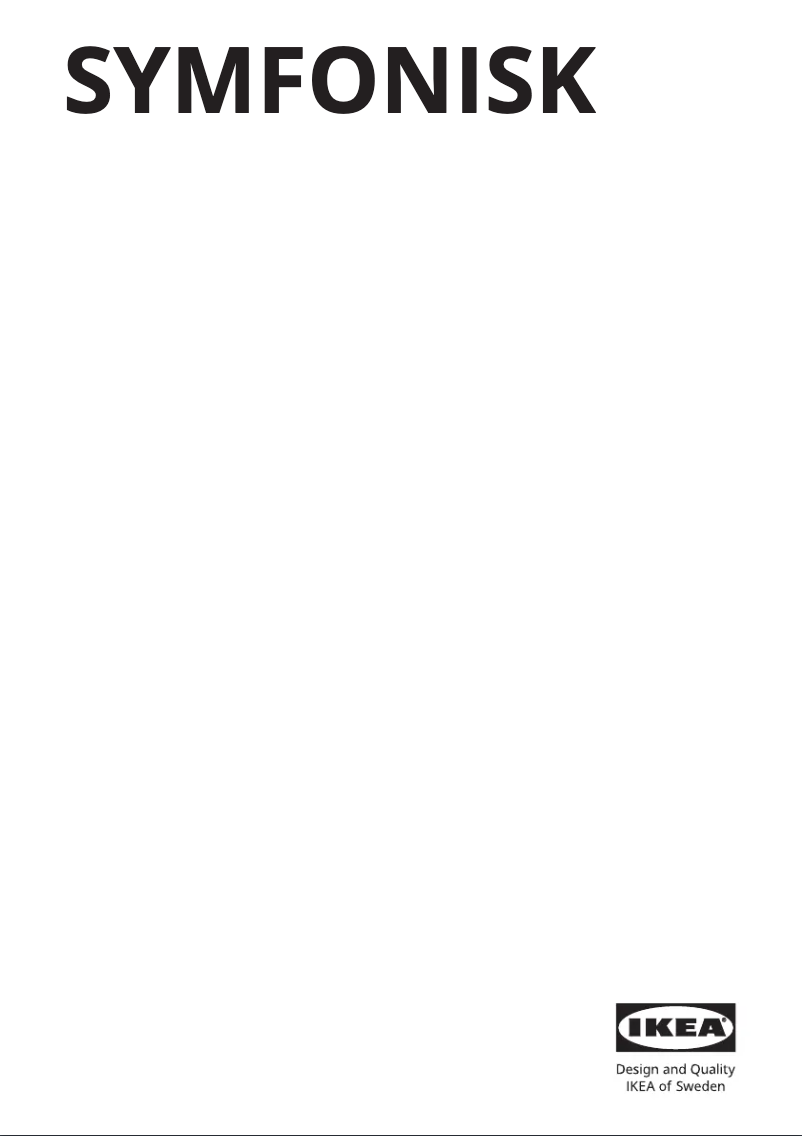 Page 1 de la notice Manuel utilisateur Ikea SYMFONISK 505.385.88