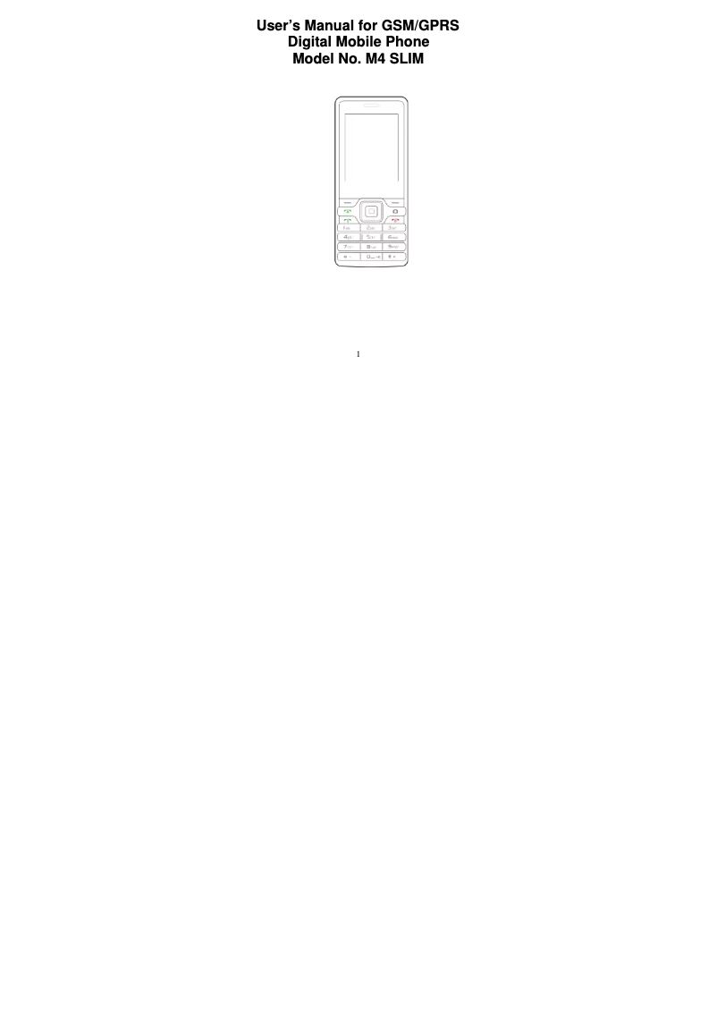 Page n°1 - Manuel utilisateur Allview M4 Slim