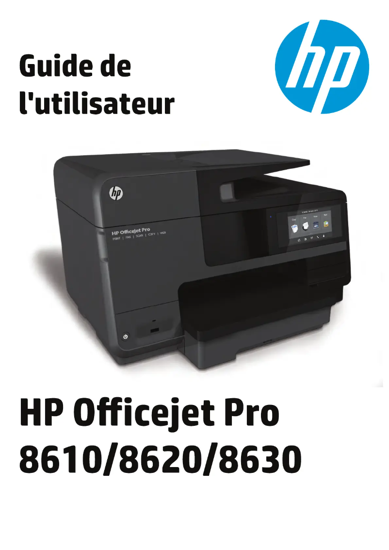 Image de la première page du manuel de l'appareil Officejet Pro 8620