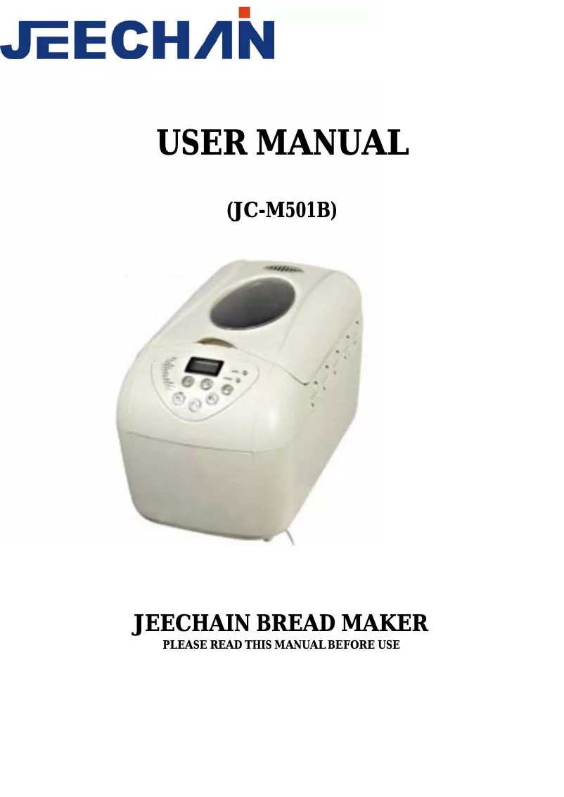 Page n°1 - Manuel utilisateur Jeechain JC-M501B