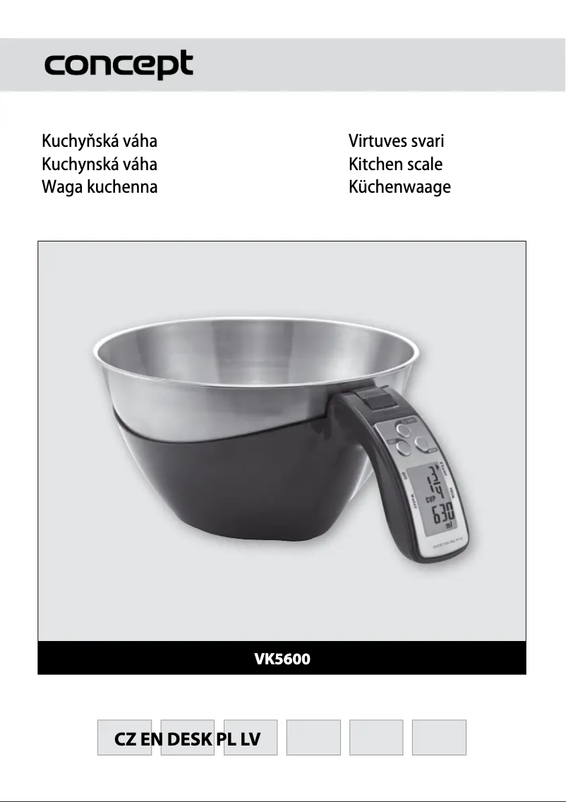 Page 1 de la notice Manuel utilisateur Concept VK-5600