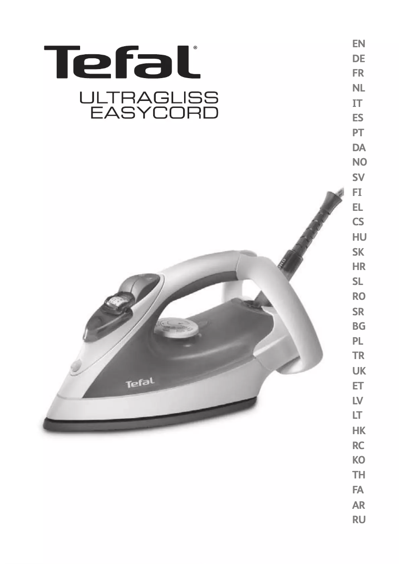 Page n°1 - Manuel utilisateur Tefal Ultragliss Easycord FV4381G0