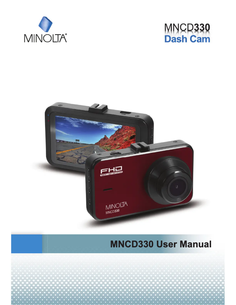 Page 1 de la notice Manuel utilisateur Minolta MNCD330