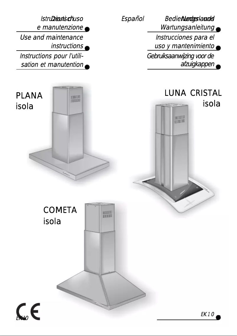 Page 1 de la notice Manuel utilisateur M-System EK-10 LUNA CRISTAL isola